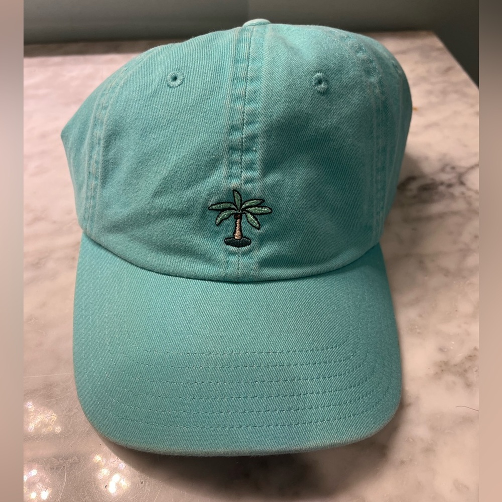 Vineyard Vines Aqua Palm Tree Hat